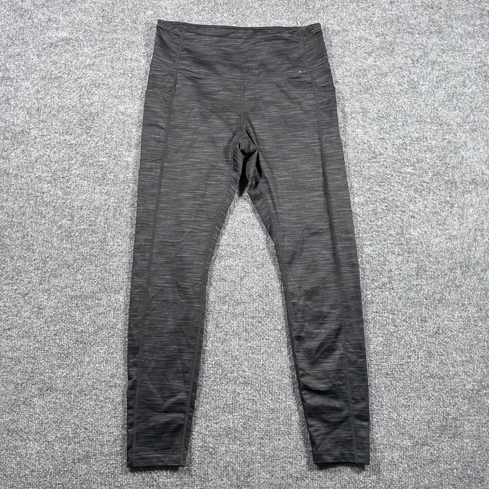 Mondetta Leggings Womens Size M Gray Space Dye High Waisted Athletic Pockets